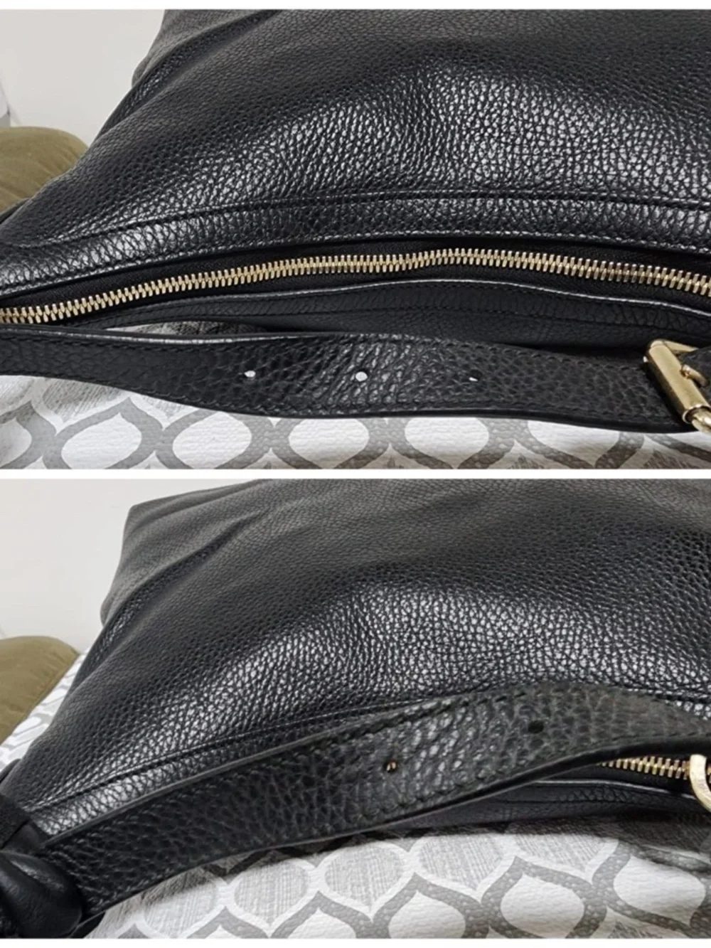 Authentic Gucci Interlocking G Hobo Bag Black